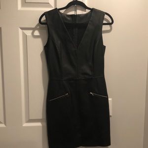 Faux leather Zara mini dress